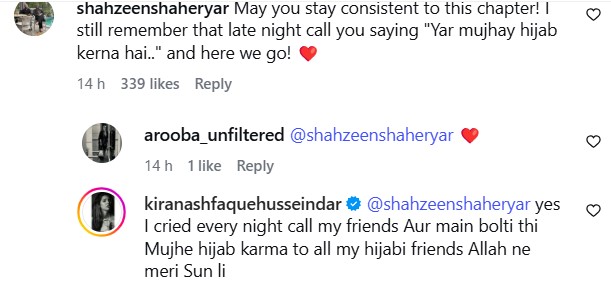 Kiran Ashfaque Hussein Dar Starts Hijab & Responds To Question