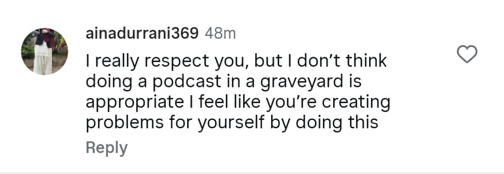 Rehan Tariq Faces Backlash For Recording Podcast in Graveyard