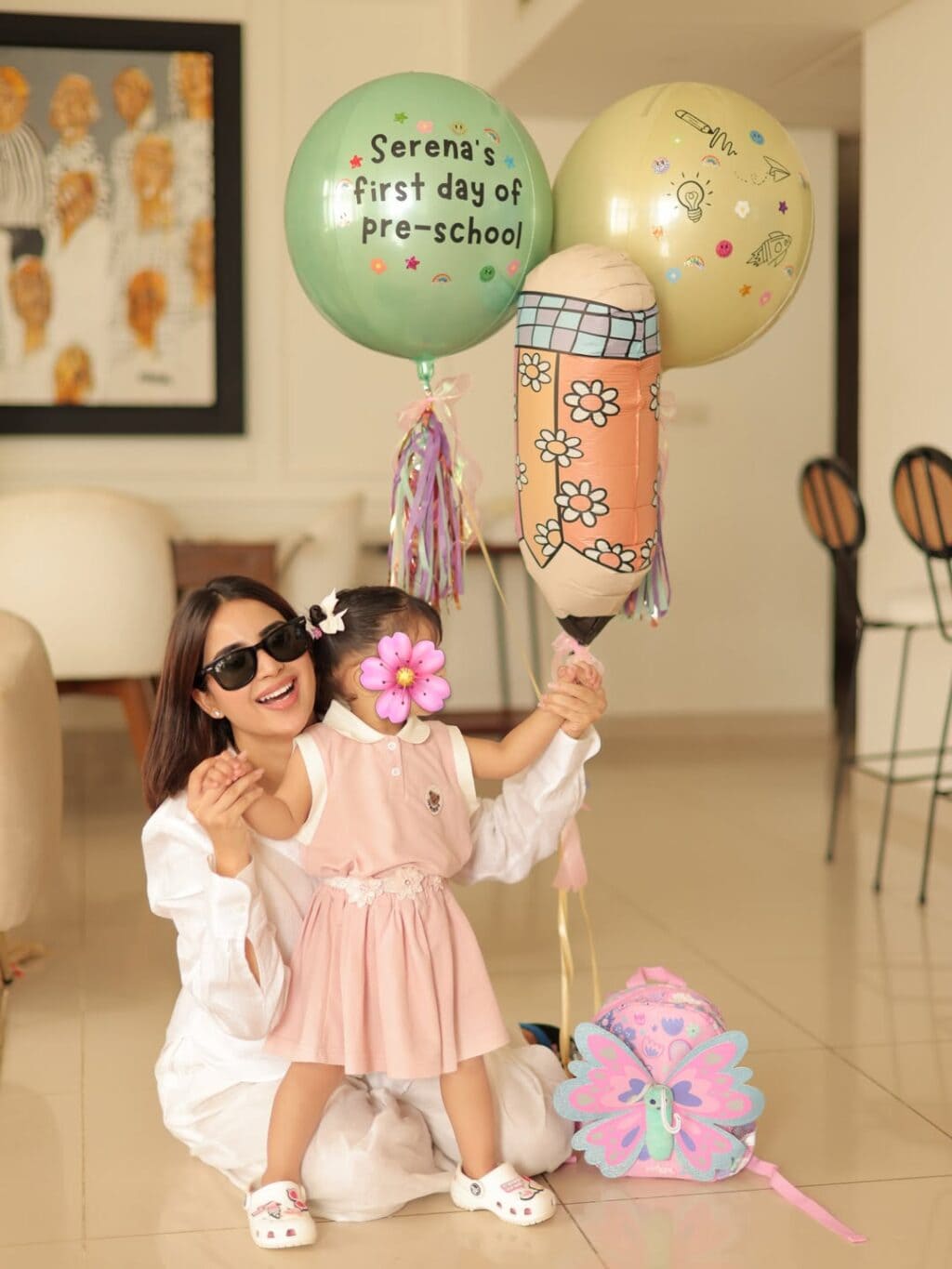 Public Reacts To Saboor Aly Sending 1.5 Year Old Daughter To School